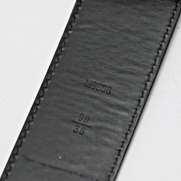 Louis Vuitton Belt Initiales Damier Graphite Black/Grey M9808 Size 90/36 US - Picture 14 of 14
